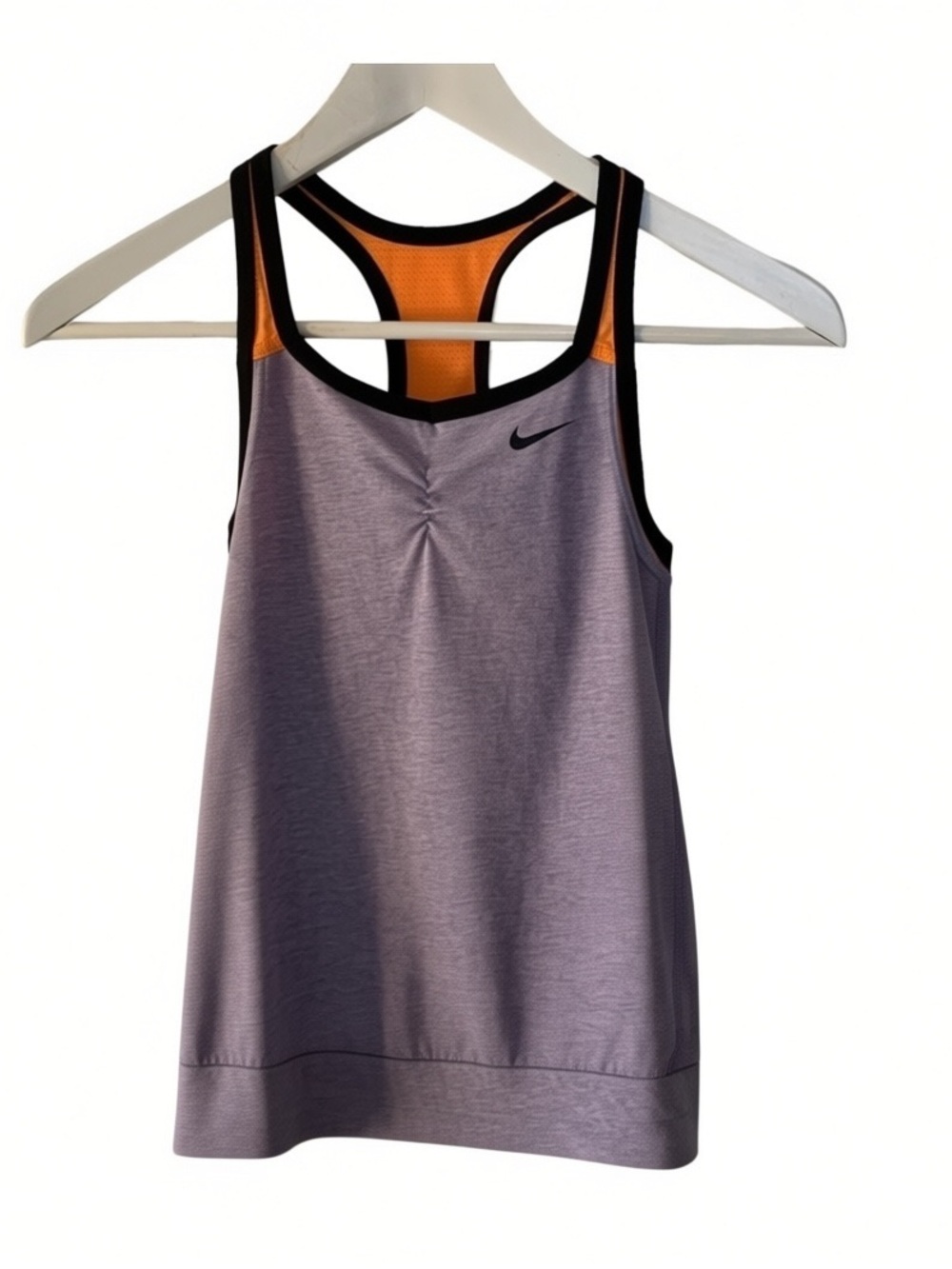 Nike Dri Fit Racerback Tank Top Women’s Size Medium M Light Purple & Orange